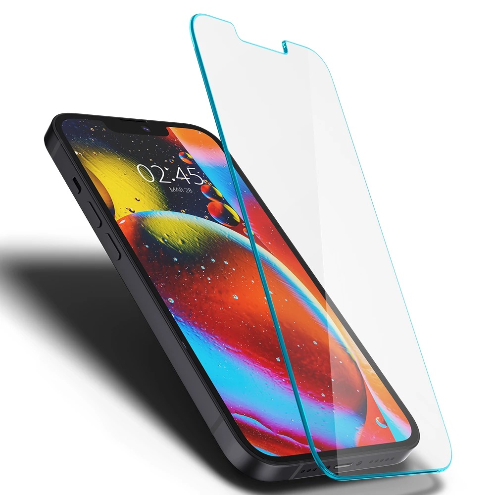 Szkło hartowane Spigen Glas.tr EZ Fit z ramką aplikacyjną dla iPhone 13 / 13 Pro
